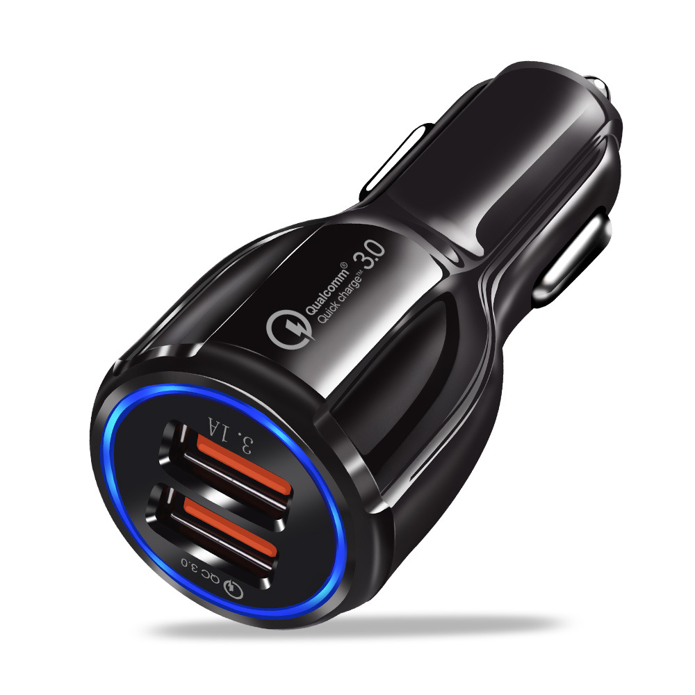 绿联 车载充电器 双口快充 30W 点烟器转换